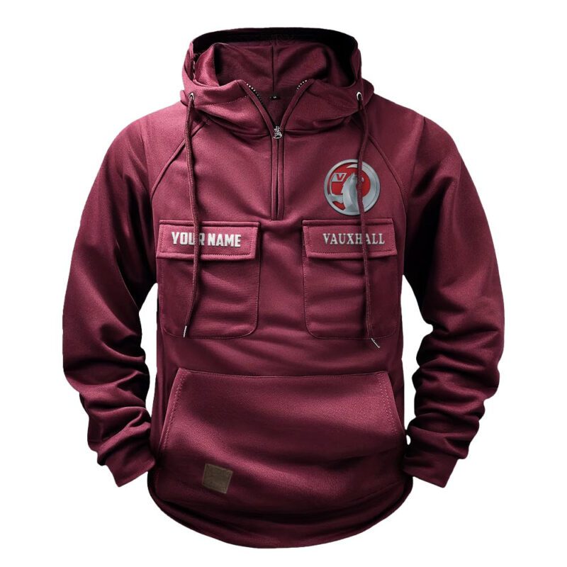 Vauxhall Vintage Quarter Zip Hoodie Retro Hoodie LQZ1005 4