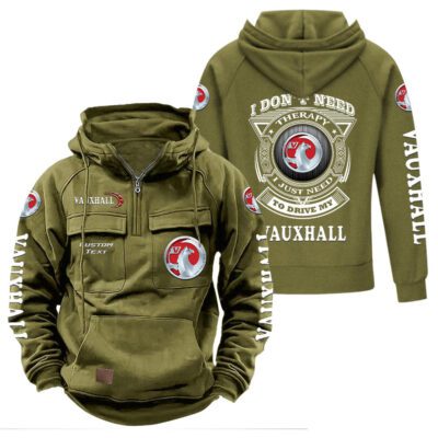 Vauxhall Vintage Quarter Zip Hoodie Retro Hoodie LQZ1251 3 Vauxhall Vintage Quarter Zip Hoodie Retro Hoodie LQZ1251 3