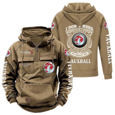 Vauxhall Vintage Quarter Zip Hoodie Retro Hoodie LQZ1251 4 Vauxhall Vintage Quarter Zip Hoodie Retro Hoodie LQZ1251 4
