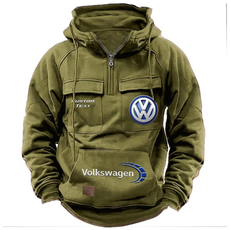 Volkswagen Vintage Quarter Zip Hoodie Retro Hoodie LQZ1437 3