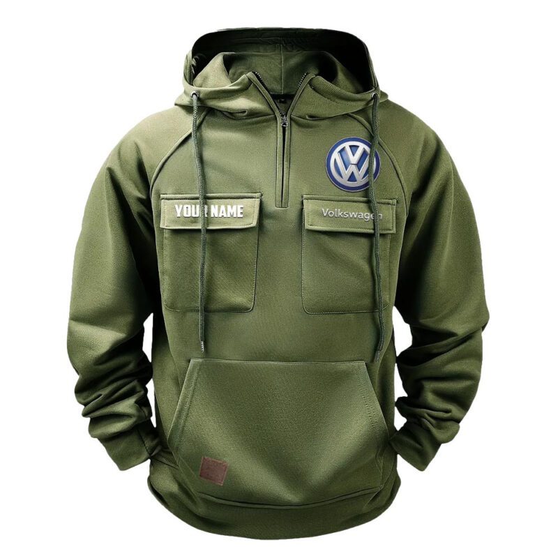 Volkswagen Vintage Quarter Zip Hoodie Retro Hoodie LQZ1528 2