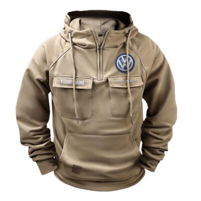 Volkswagen Vintage Quarter Zip Hoodie Retro Hoodie LQZ1528 3 Volkswagen Vintage Quarter Zip Hoodie Retro Hoodie LQZ1528 3