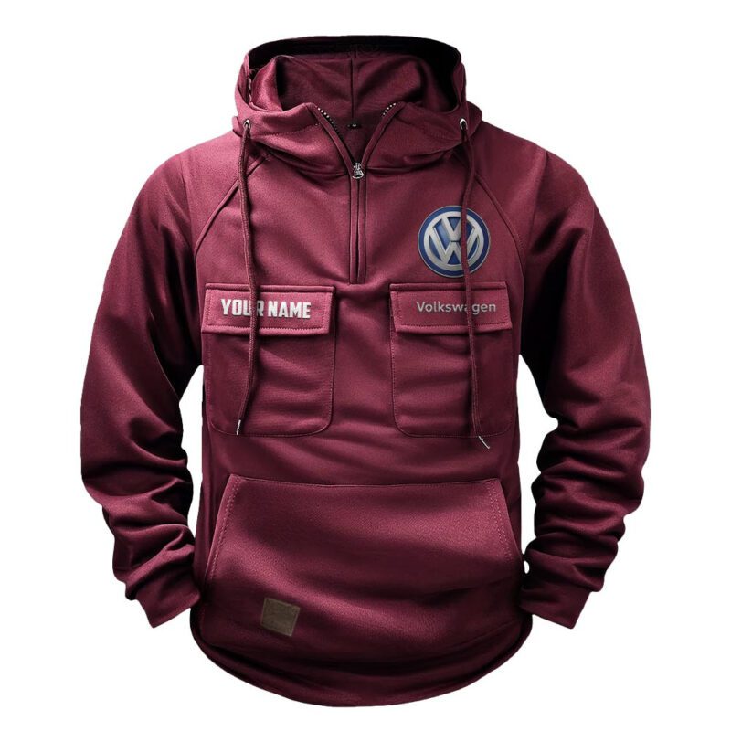 Volkswagen Vintage Quarter Zip Hoodie Retro Hoodie LQZ1528 4