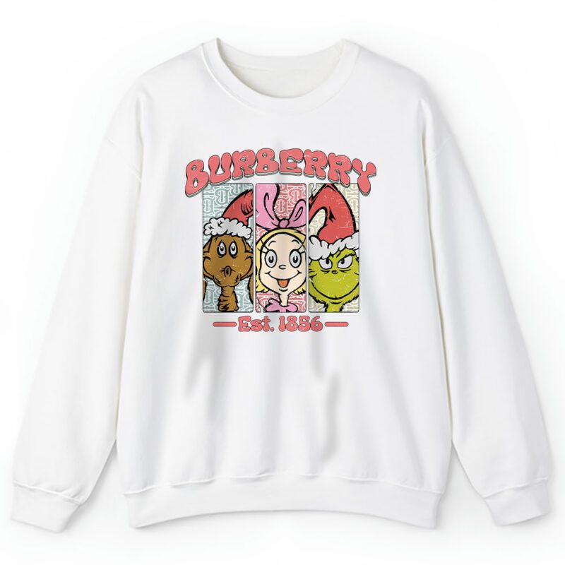 Whoville Christmas Santa Universal Grinchy Boujee Burberry Unisex Sweatshirt TAS22215 1