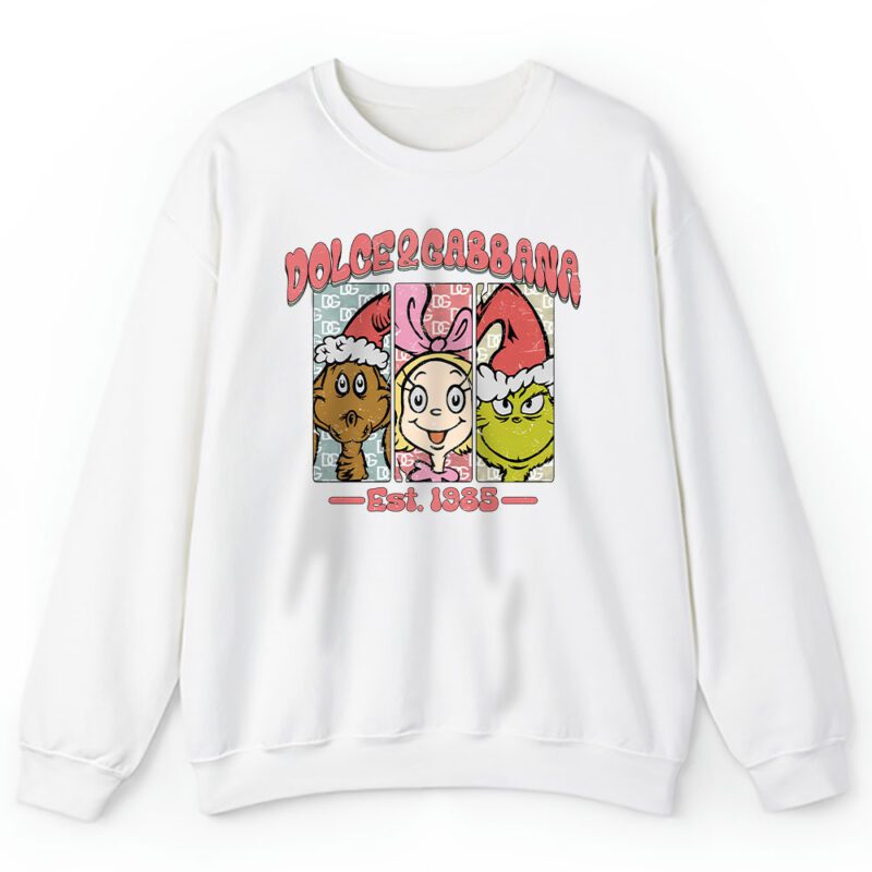Whoville Christmas Santa Universal Grinchy Boujee Dolce Gabbana Unisex Sweatshirt TAS22217 1