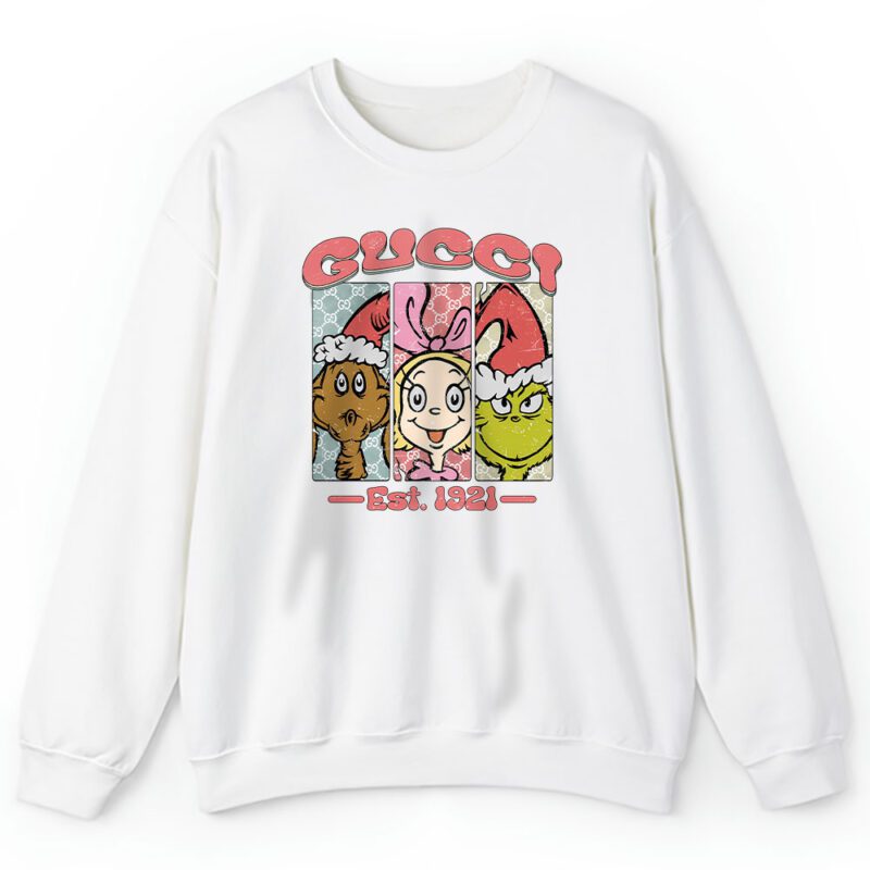 Whoville Christmas Santa Universal Grinchy Boujee Gucci Unisex Sweatshirt TAS22220 1