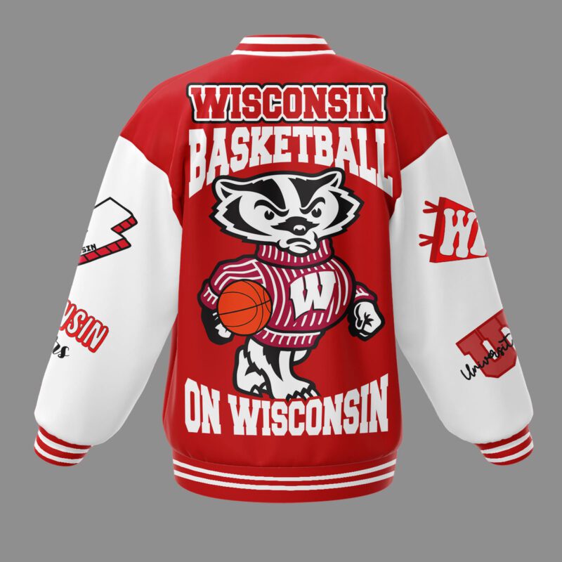 Wisconsin Badgers NCAA Baseball Jacket For Fan CFB1436 2