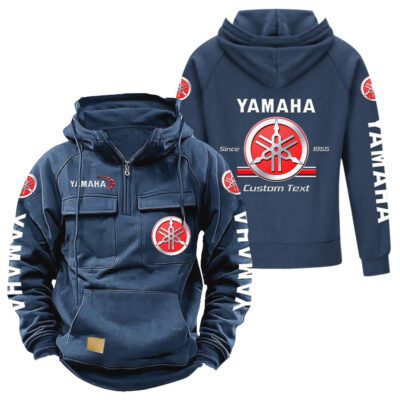 Yamaha Vintage Quarter Zip Hoodie Retro Hoodie LQZ1125 2