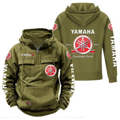 Yamaha Vintage Quarter Zip Hoodie Retro Hoodie LQZ1125 3