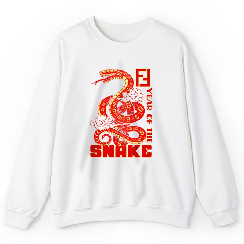 Year Of The Snake Chinese Lunar New Year 2027 Fendi Unisex Sweatshirt TAS22234 1