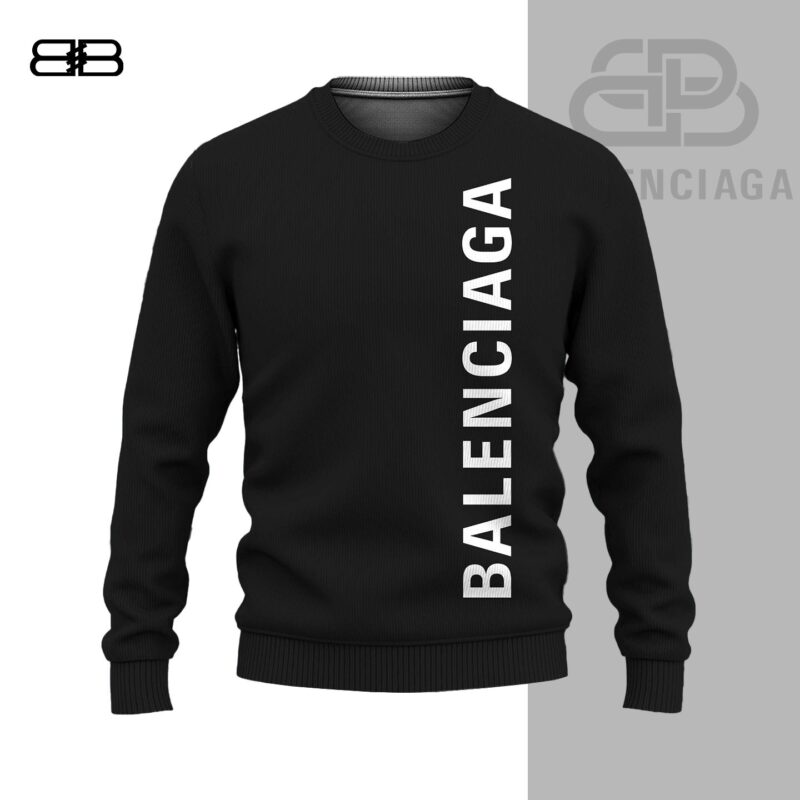 Balenciaga Black Luxury Brand Premium Unisex Sweatshirt Sweater DBC1001