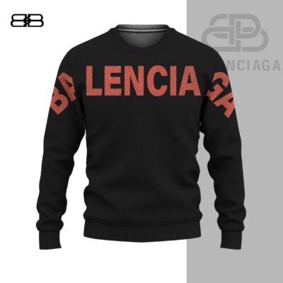 Balenciaga Black Premium Luxury Brand Unisex Sweatshirt Sweater DBC1037