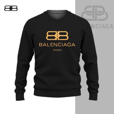 Balenciaga Paris Black Luxury Brand Premium Unisex Sweatshirt Sweater DBC1007