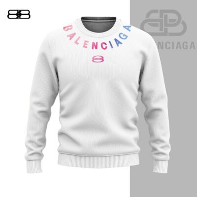 Balenciaga White Luxury Brand Unisex Sweatshirt Sweater DBC1030
