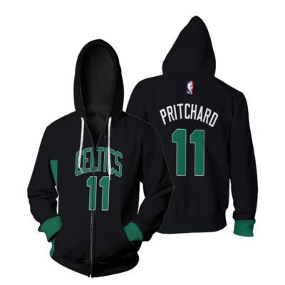 Boston Celtics Payton Pritchard #11 NBA Great Player Black Statement Edition 2019 3D Gift For Boston Fans Zip Hoodie ZH00441