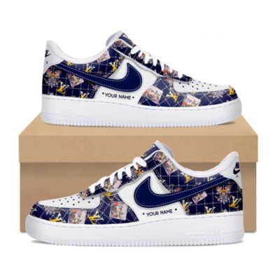 Louis Vuitton Skull Rose Art Air Force 1 Sneakers Limited LV AF1 Shoes OAF1064
