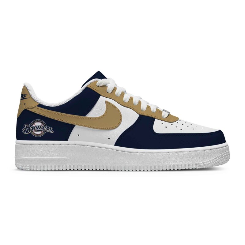 Custom Air Force 1 Low x MLB Milwaukee Brewers AF1 Limited Sneakers For Fan TCB1116 1