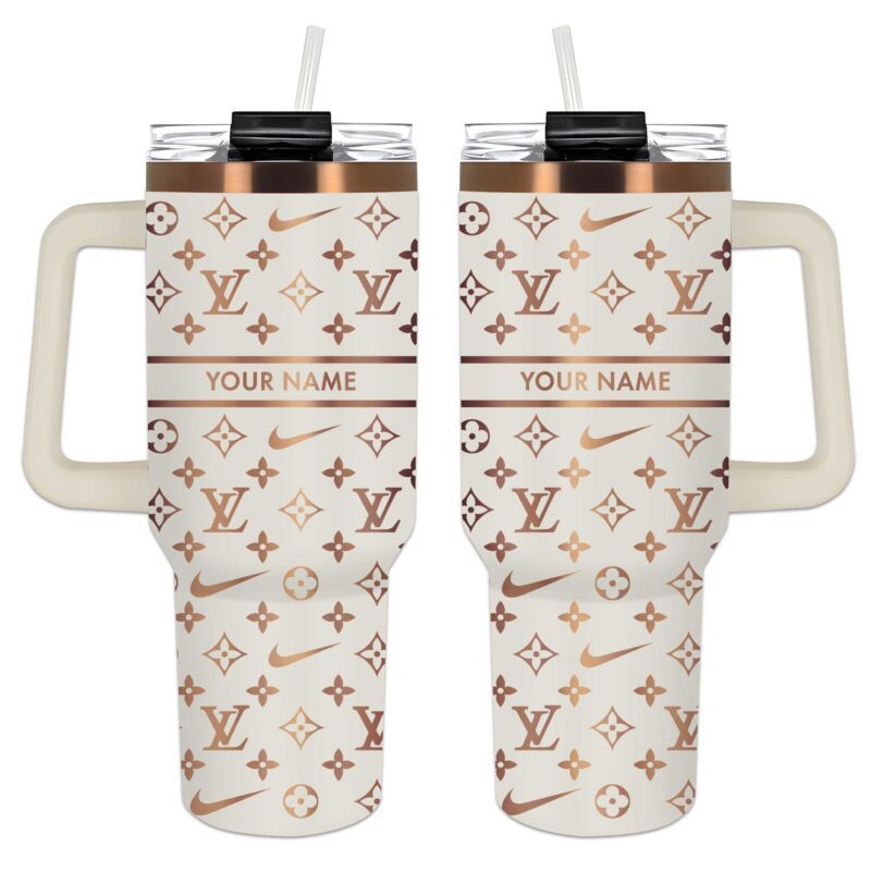 Louis Vuitton Nike Pattern Luxury Stanley Tumbler 40oz Engraved Tumbler OTL1025