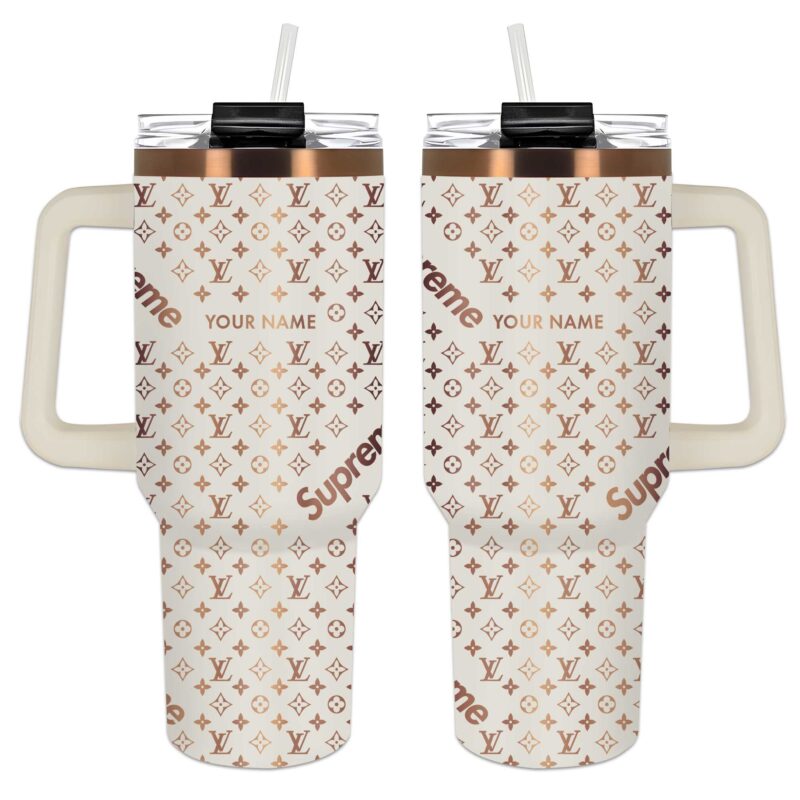 Louis Vuitton Supreme Pattern Luxury Luxury Stanley Tumbler 40oz Engraved Tumbler OTL1020