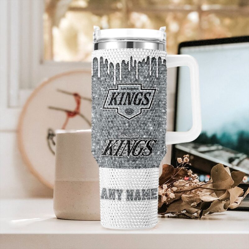 NHL Los Angeles Kings Personalized Name Rhinestone Diamond 40oz Tumbler