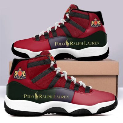 Ralph Lauren Red Black Air Jordan 11 Sneakers Sport Shoes JD11001