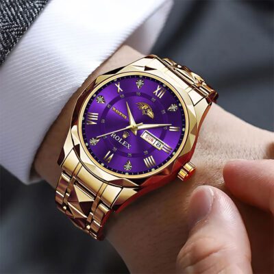 Baltimore Ravens x Rolex Alloy Luxury Quartz Watch 2 Baltimore Ravens x Rolex Alloy Luxury Quartz Watch 2