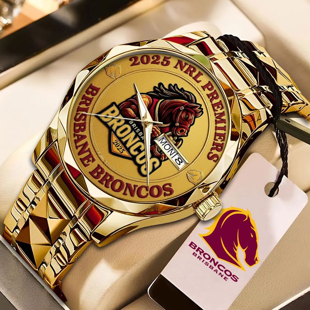 Brisbane-Broncos-2025-NRL-Premiers-Alloy-Luxury-Quartz-Watch Brisbane Broncos 2025 NRL Premiers Alloy Luxury Quartz Watch