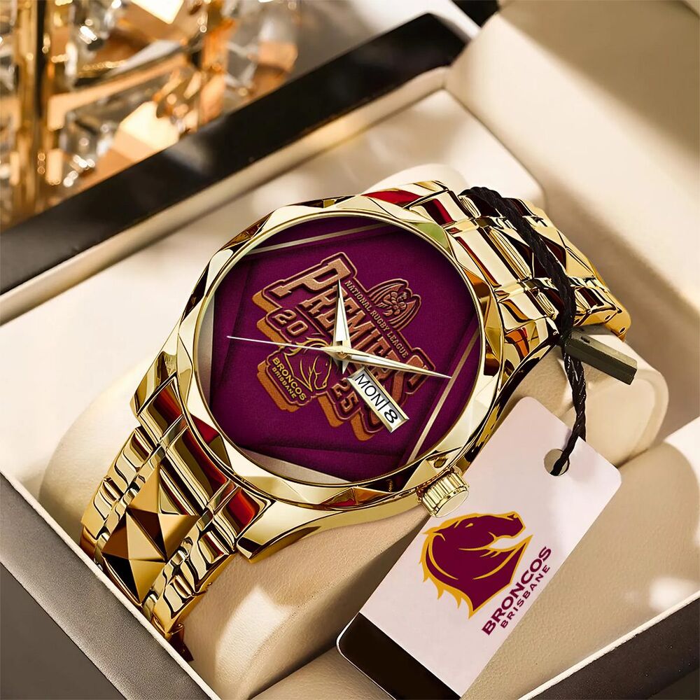 Brisbane-Broncos-2025-Premiership-Alloy-Luxury-Quartz-Watch Brisbane Broncos 2025 Premiership Alloy Luxury Quartz Watch