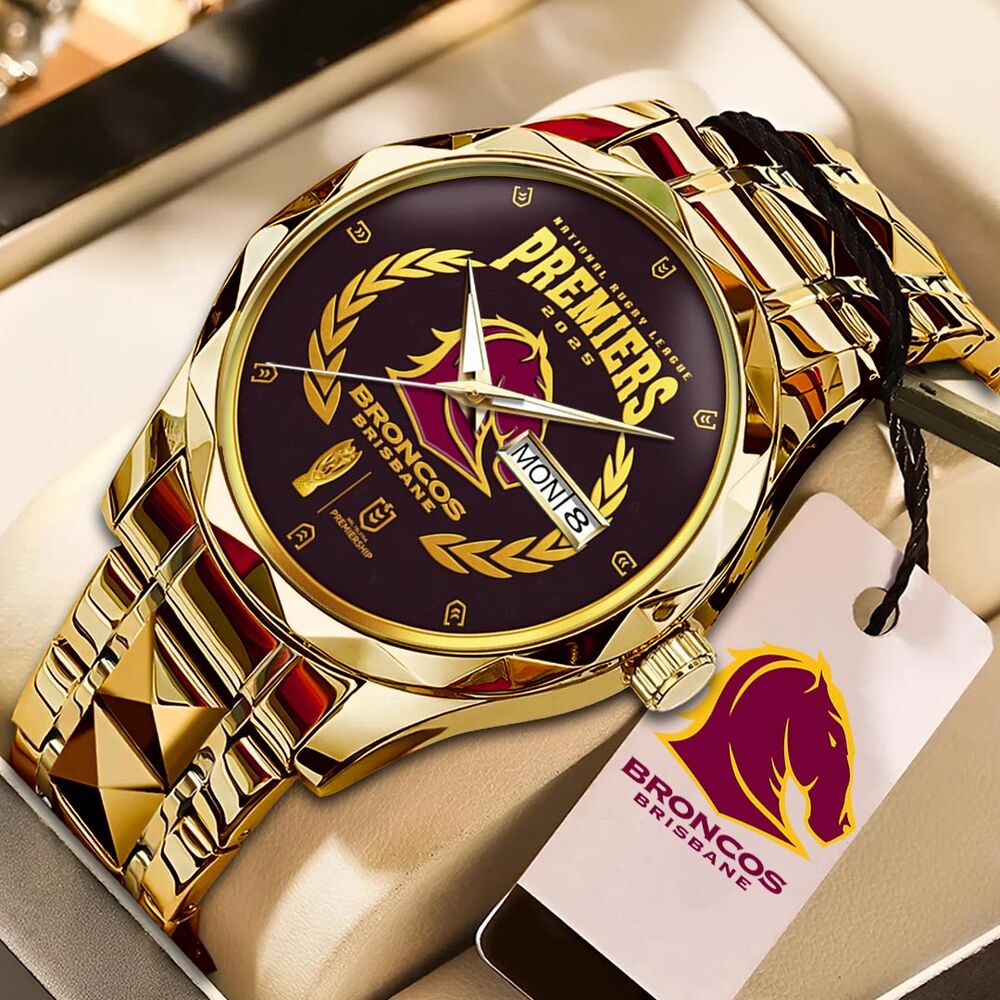 Brisbane-Broncos-Alloy-Luxury-Quartz-Watch Brisbane Broncos Alloy Luxury Quartz Watch
