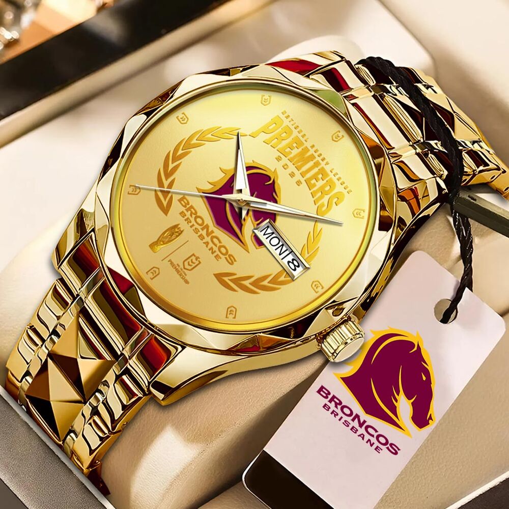 Brisbane-Broncos-Alloy-Luxury-Quartz-Watch Brisbane Broncos Alloy Luxury Quartz Watch