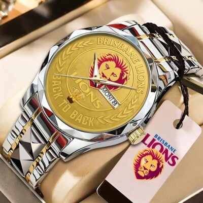 Brisbane Lions 2025 AFL Premiers Alloy Luxury Quartz Watch 2 Brisbane Lions 2025 AFL Premiers Alloy Luxury Quartz Watch 2