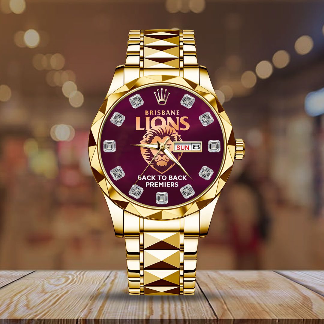 Brisbane-Lions-Alloy-Luxury-Quartz-Watch-2 Brisbane Lions Alloy Luxury Quartz Watch 2