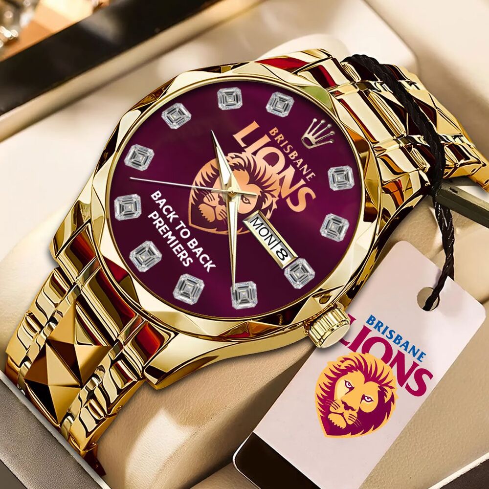 Brisbane-Lions-Alloy-Luxury-Quartz-Watch Brisbane Lions Alloy Luxury Quartz Watch