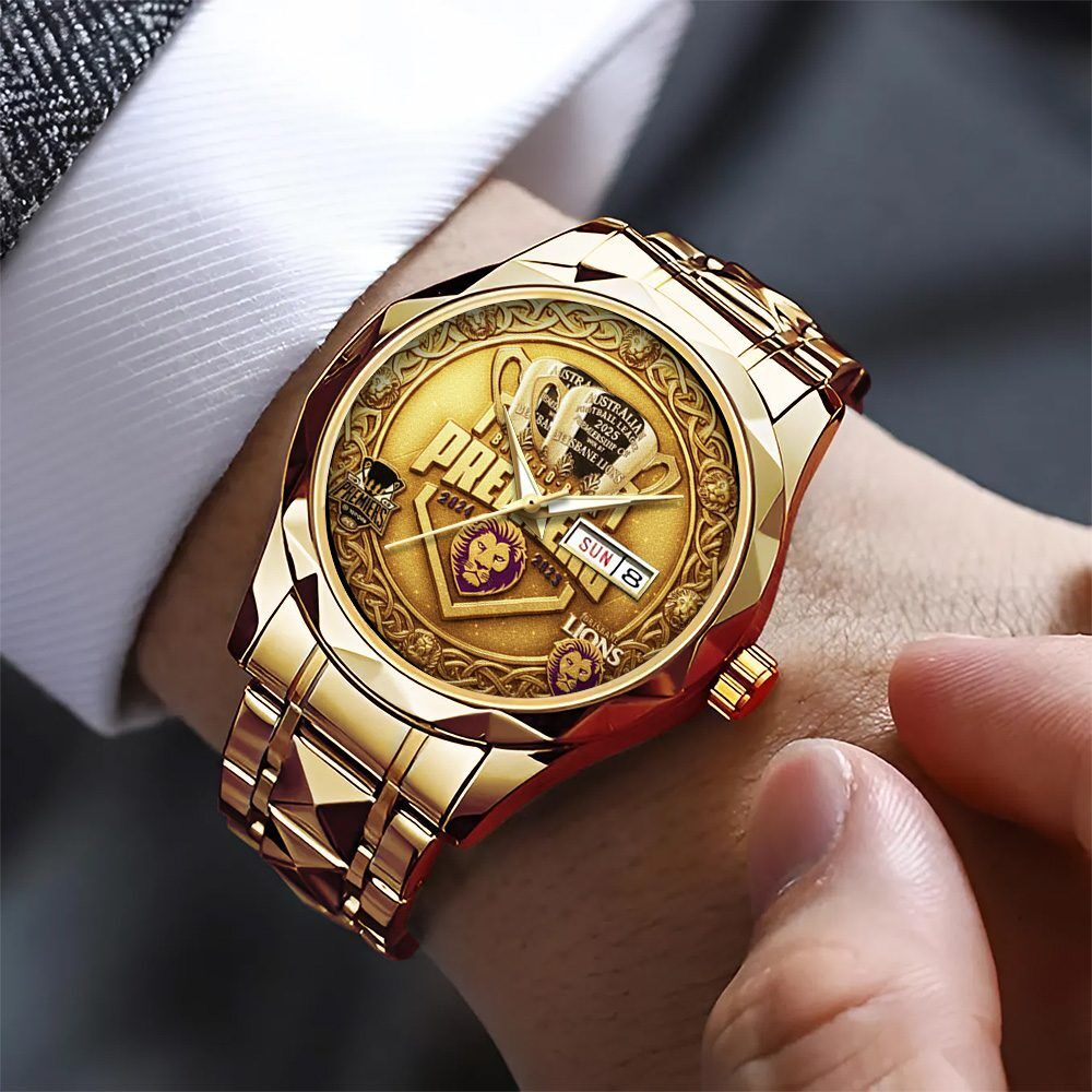Brisbane-Lions-Premiers-2025-Alloy-Luxury-Quartz-Watch-1 Brisbane Lions Premiers 2025 Alloy Luxury Quartz Watch 1