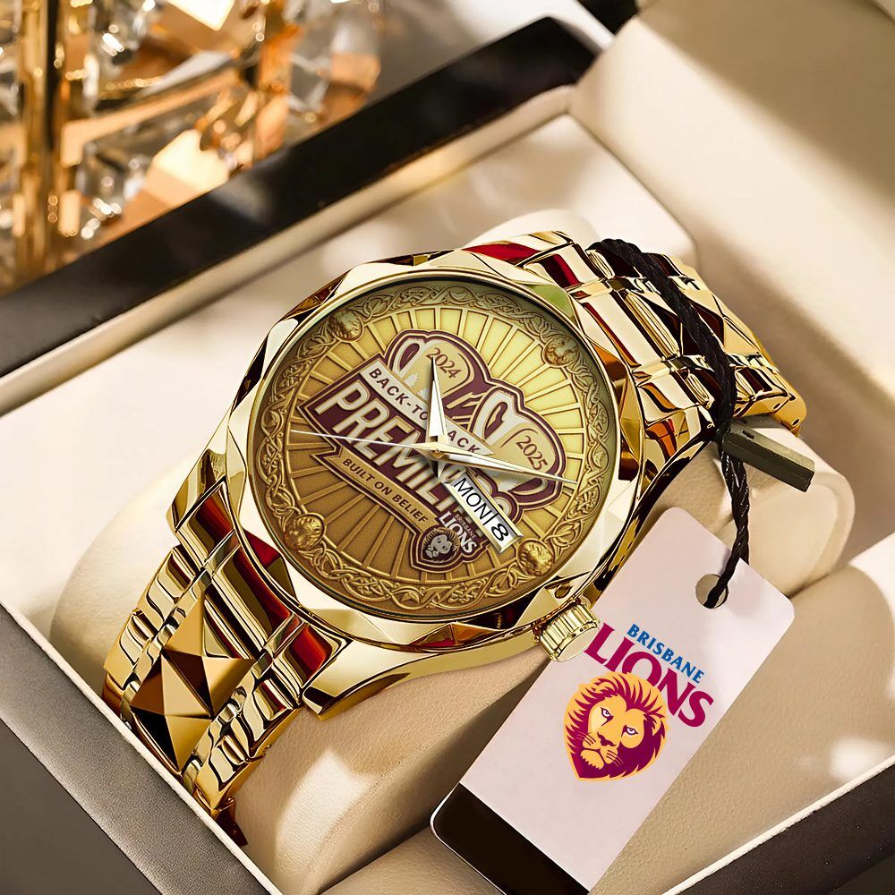 Brisbane-Lions-Premiers-2025-Alloy-Luxury-Quartz-Watch Brisbane Lions Premiers 2025 Alloy Luxury Quartz Watch