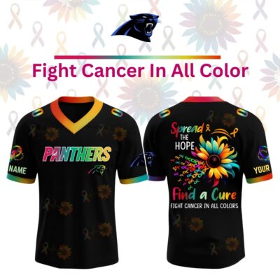 Carolina Panthers x Fight Cancer In All Colors Football Jersey Custom