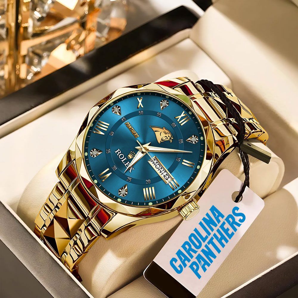 Carolina-Panthers-x-Rolex-Alloy-Luxury-Quartz-Watch Carolina Panthers x Rolex Alloy Luxury Quartz Watch