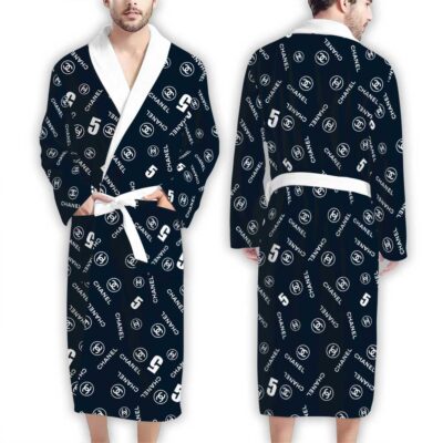Chanel Circle Logo 5 Pattern Luxury Bathrobe