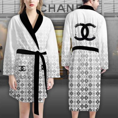 Chanel Circle Logo White Luxury Bathrobe 2