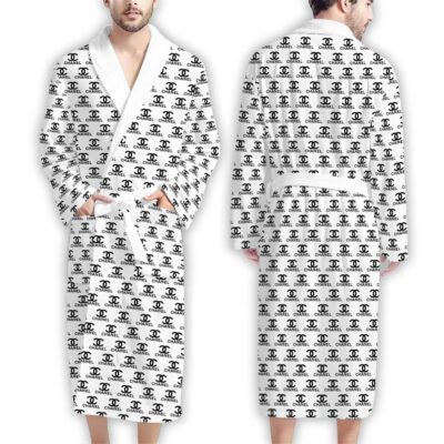 Chanel Logo Pattern Luxury Bathrobe