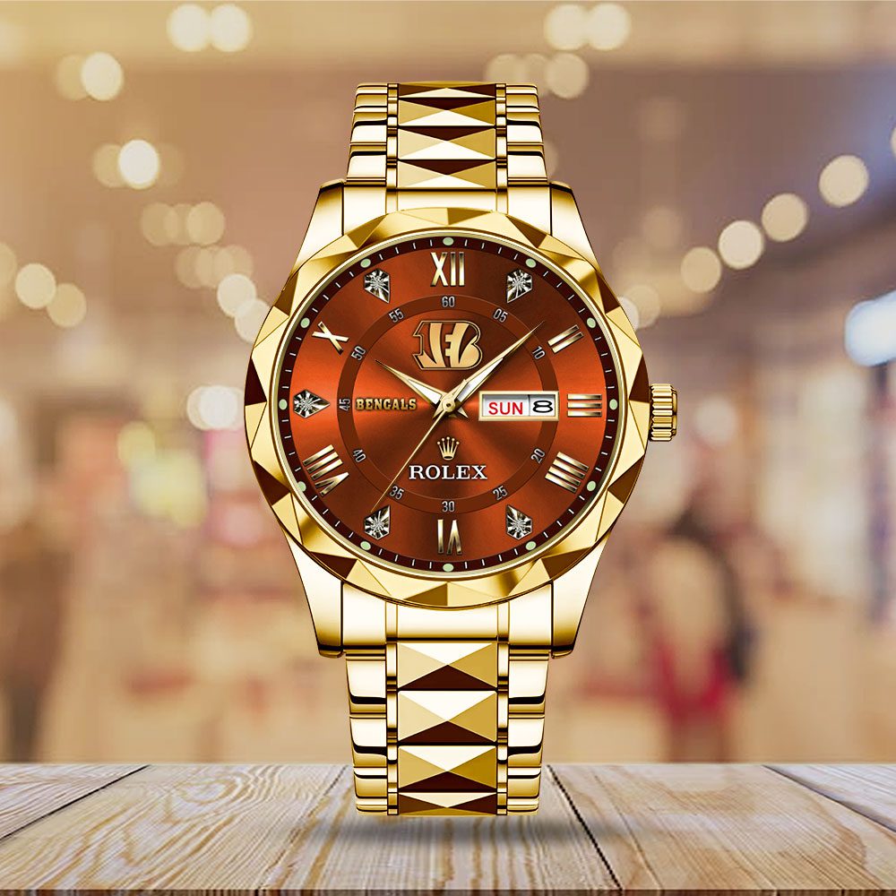 Cincinnati-Bengals-x-Rolex-Alloy-Luxury-Quartz-Watch-1 Cincinnati Bengals x Rolex Alloy Luxury Quartz Watch 1