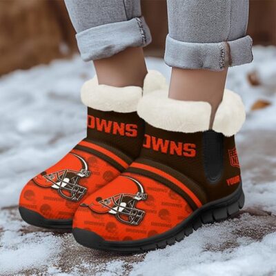 Cleveland Browns Comfy Winter Snow Boots SBA1037