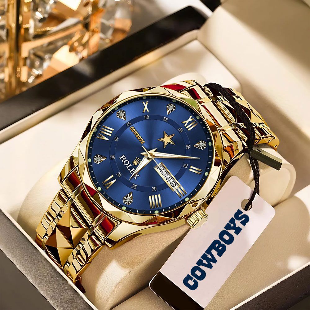 Dallas-Cowboys-x-Rolex-Alloy-Luxury-Quartz-Watch Dallas Cowboys x Rolex Alloy Luxury Quartz Watch