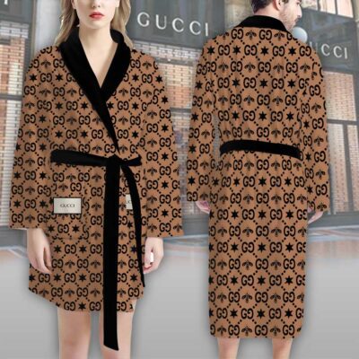 Gucci GG Bee Pattern Luxury Bathrobe 2