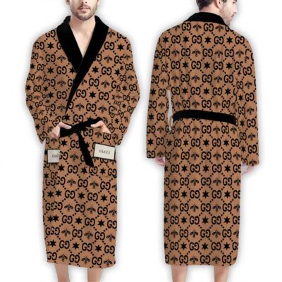 Gucci GG Bee Pattern Luxury Bathrobe