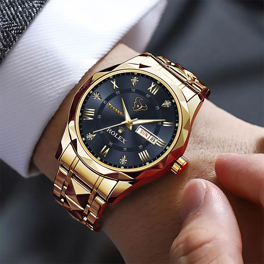 Houston-Texans-x-Rolex-Alloy-Luxury-Quartz-Watch-2 Houston Texans x Rolex Alloy Luxury Quartz Watch 2