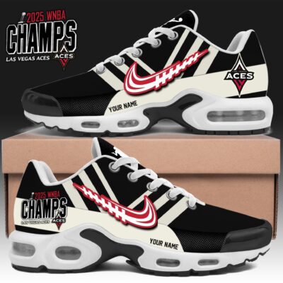 Las Vegas Aces WNBA 2025 Champions Personalized Air Max Plus Sneakers WINNER1002