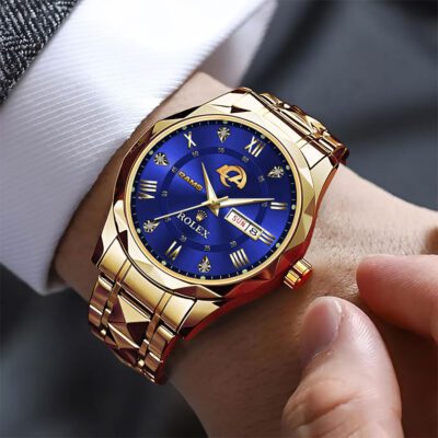 Los Angeles Rams x Rolex Alloy Luxury Quartz Watch 2 Los Angeles Rams x Rolex Alloy Luxury Quartz Watch 2