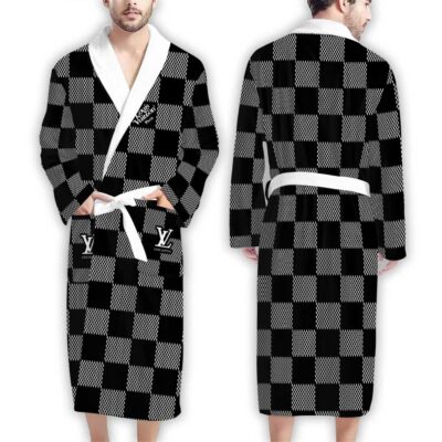 Louis Vuitton Dots Pattern Luxury Bathrobe