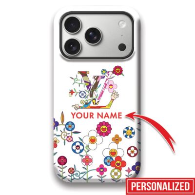 Louis Vuitton LV Flowers Murakami Luxury Phone Case Iphone 17 Series 2